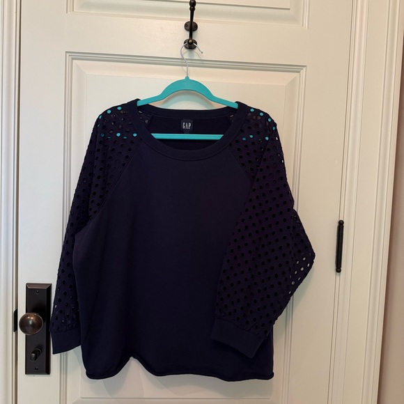 GAP Tops - Gap Long sleeve Navy Top US XL